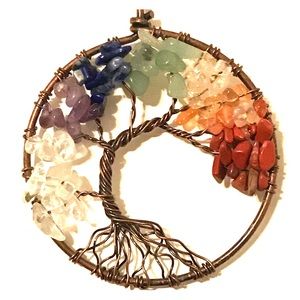 Wire wrapped Tree of Life necklace